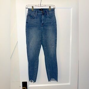 7 For All Mankind Frayed Hem crop Jean